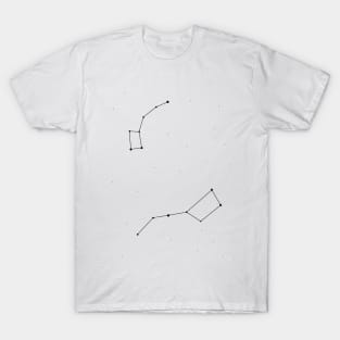 Big and Little Dipper Black T-Shirt